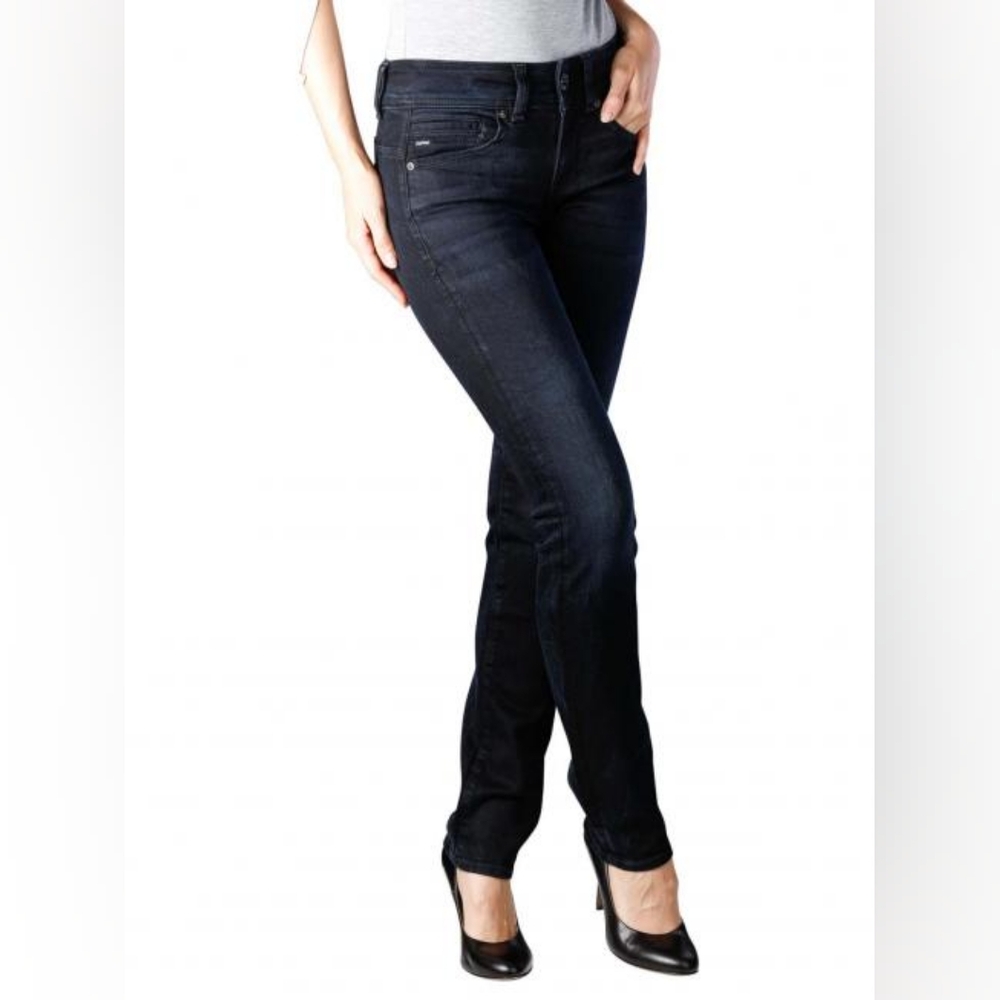 15. NWT G-STAR MIDGE STRAIGHT JEANS IN DARK AGED - Picture 5 of 11